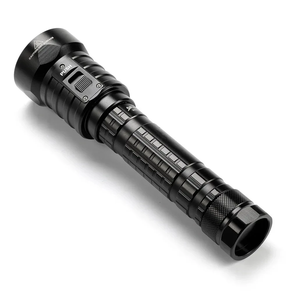 مصباح يدوي مقاوم للماء فائق السطوع 4 LED 6000 لومن تحت الماء أضواء فلاش احترافية للغواص #2