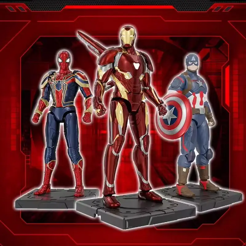 

Fondjoy Фигурки Мстителей Халк Танос Капитан Америка Человек-Паук Тор Крутая игрушка для мальчика Пользовательские модели Коллекция кукол Mar