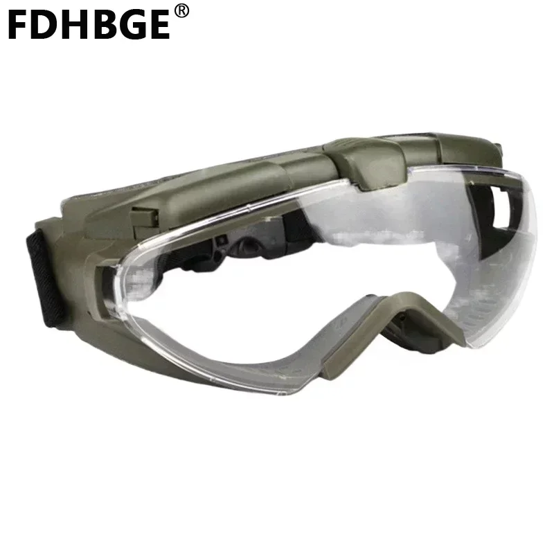 FDHBGE Tactical Anti Fog Goggles Shooting Eyewear Protective Equipment Windproof Dustproof CS Wargame Paintball Accessories