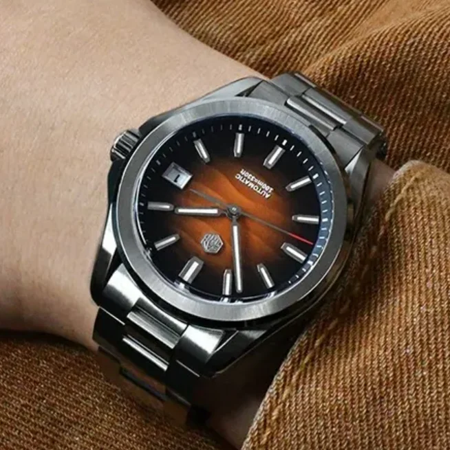 San Martin Men Automatic Watch 39mm Mechanical Wristwatch 100M
