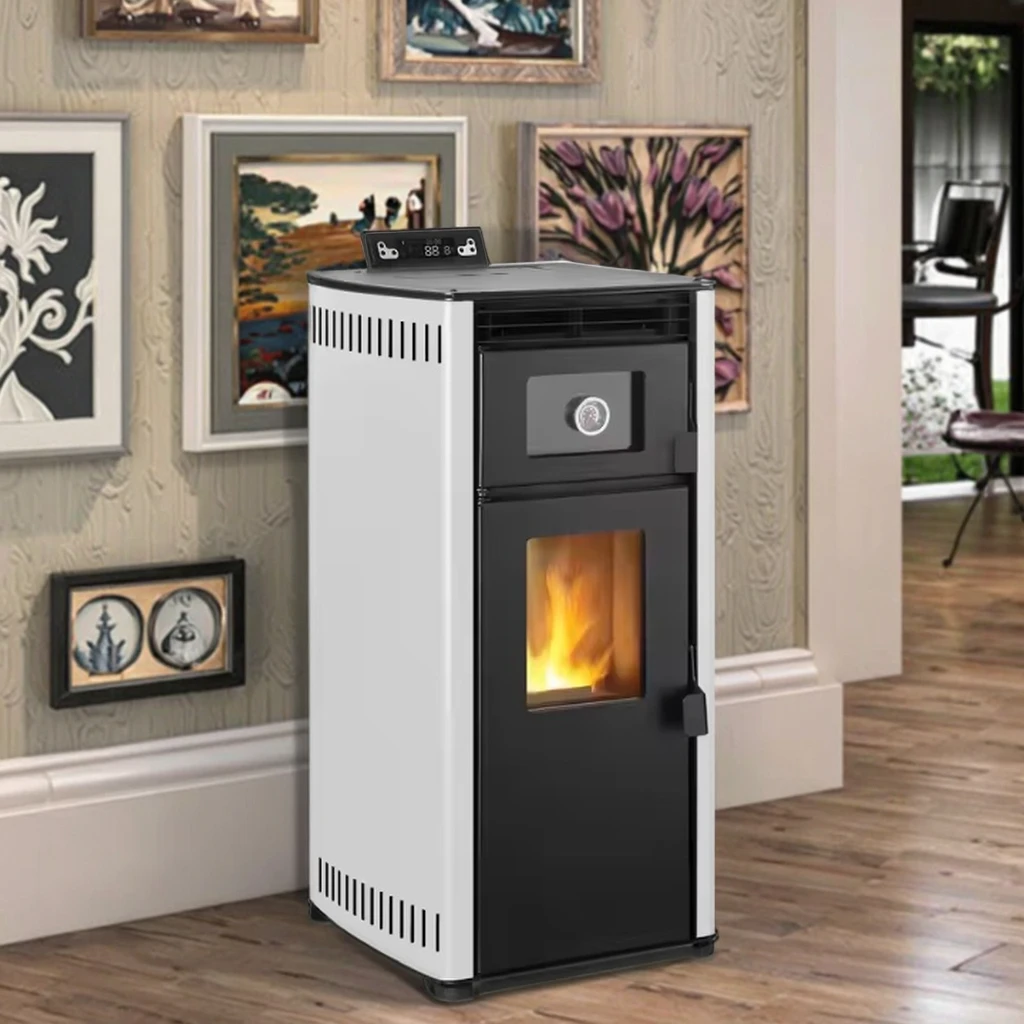 Safety Assured Electric Fireplace Wood Pellet Fuel Burning Pellet Stove for Houses