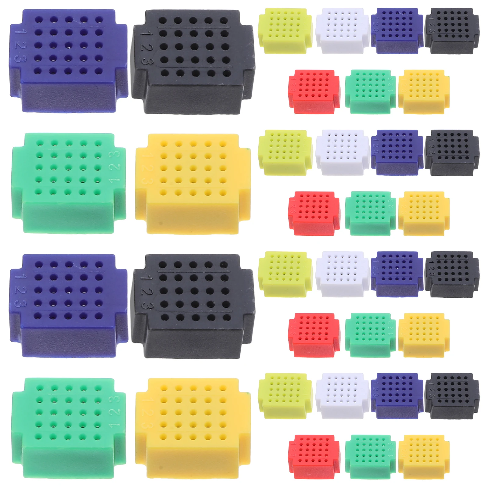 

35 Pcs Welding Plate Line Breadboard Plastic Circuit Boards for Electronic Projects