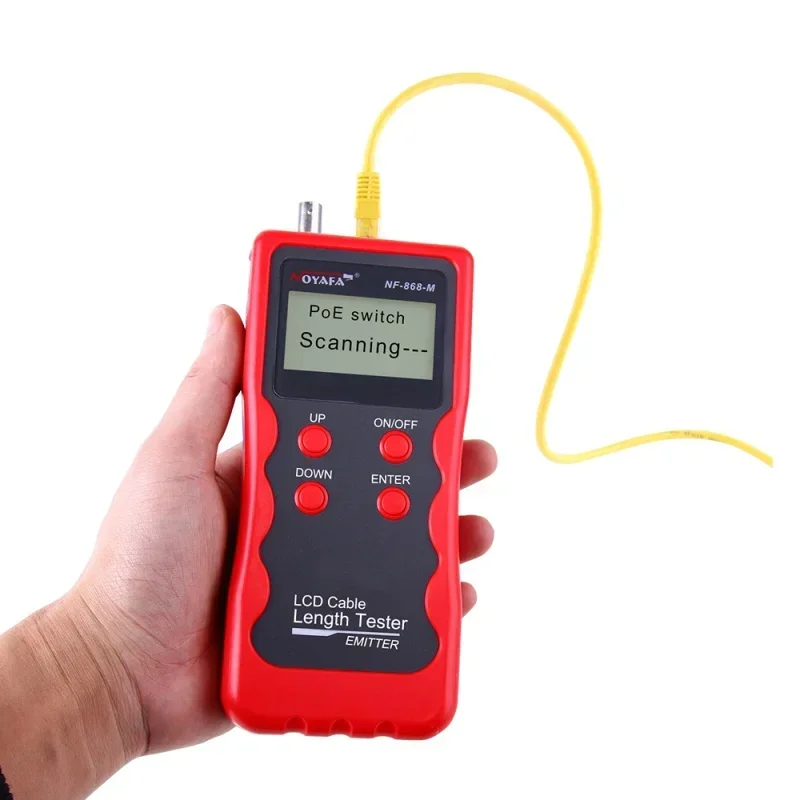 Noyafa Cat5e Cat6e cable tester RJ11 Rj12 lan anti-jamming wire tracker cable length tester NF-868