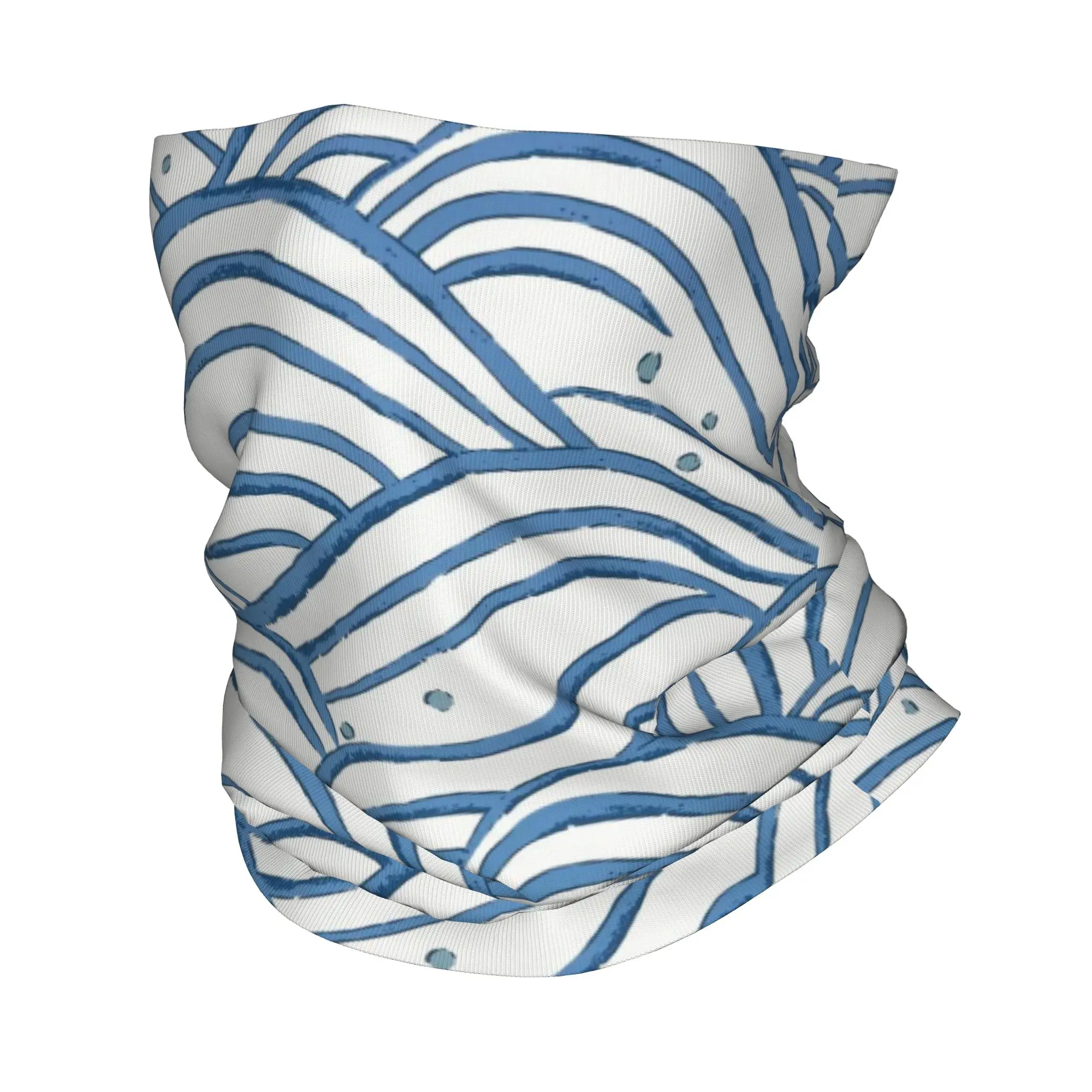 

Blue (12) Bandana Gaiter Club Sea Wave Face Scarf Running Adult Breathable Neckerchief