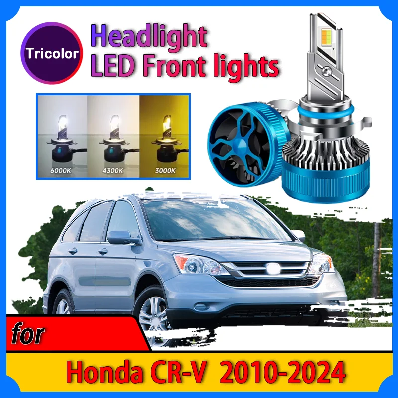 

LED Headlight for Honda CR-V 2010-2024 Plug and Play Modified lamp Strong white light Three-color adjustment Auto Parts