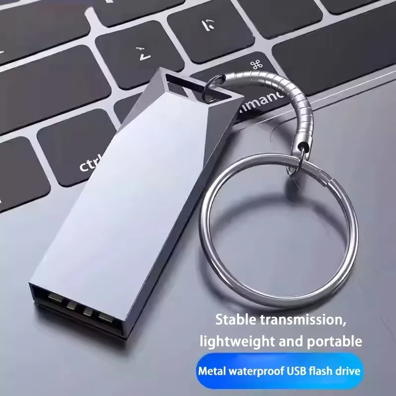 Xiaomi USB 3.2 2 تيرا بايت محرك فلاش معدني U القرص عالية السرعة الذاكرة عصا مقاوم للماء SSD تخزين هاتف الكمبيوتر نقل البيانات المحمولة جديد