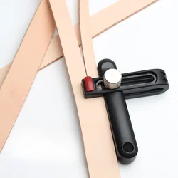 Adjustable Width Double Scale Handheld Belt Cutter DIY Handwork Making Leather Backpack Strap/belt/watch Strap Cutting Tool
