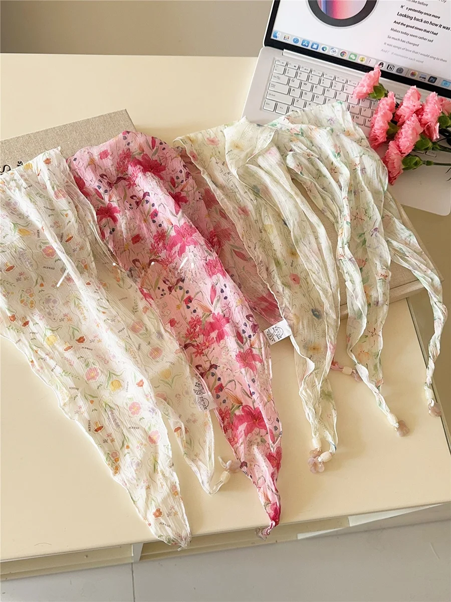 lenco-de-seda-com-estampa-floral-primavera-verao-para-mulheres-lenco-de-cabeca-multifuncional-para-atividades-ao-ar-livre-estilo-coreano-em-fibra-de-poliester