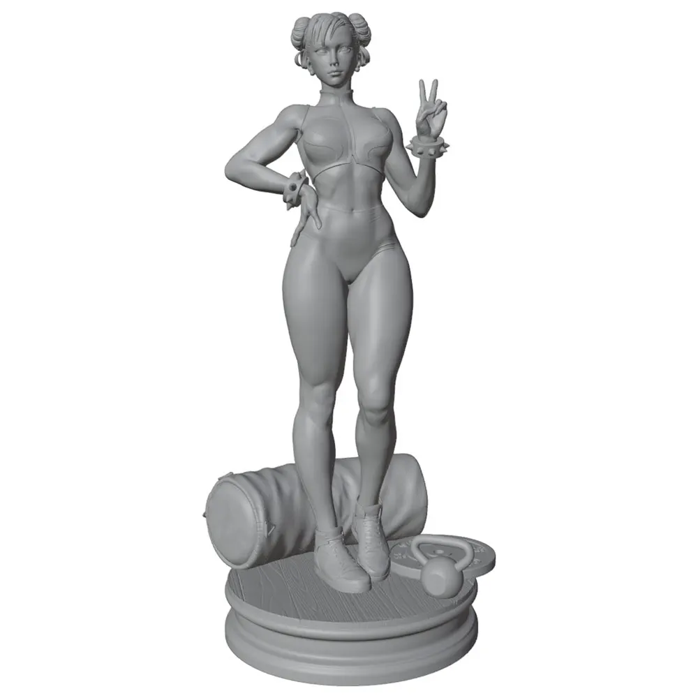 Figura resina sin pintar pose segura para juegos de rol y coleccionismo