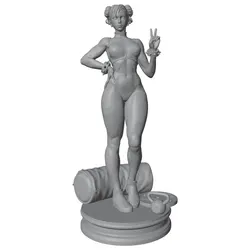 Figura resina sin pintar pose segura para juegos de rol y coleccionismo