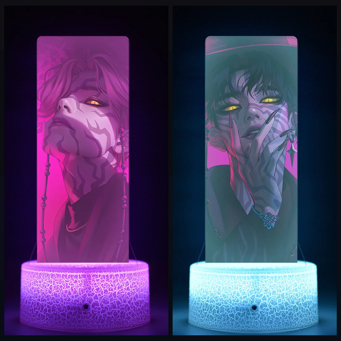 ไฟห้องนอนแบบโมโนโครม รีโมทคอนโทรล 16 สี ไฟกลางคืน K-Pop Demon Hunters Kawaii Zoe Rumi Mira Saja Boys Superstar