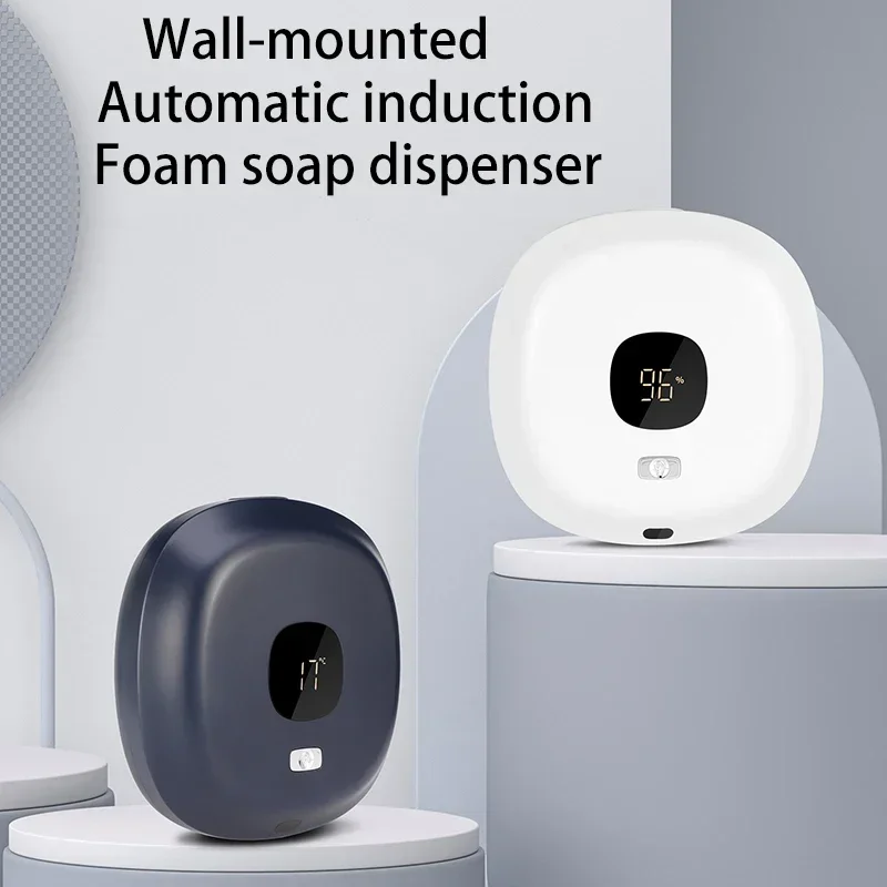 IPX4 Waterproof Full-automatic Soap Dispenser, Three Gear Foam Volume Adjustment, Easy To Install LED Intelligent Screen Display