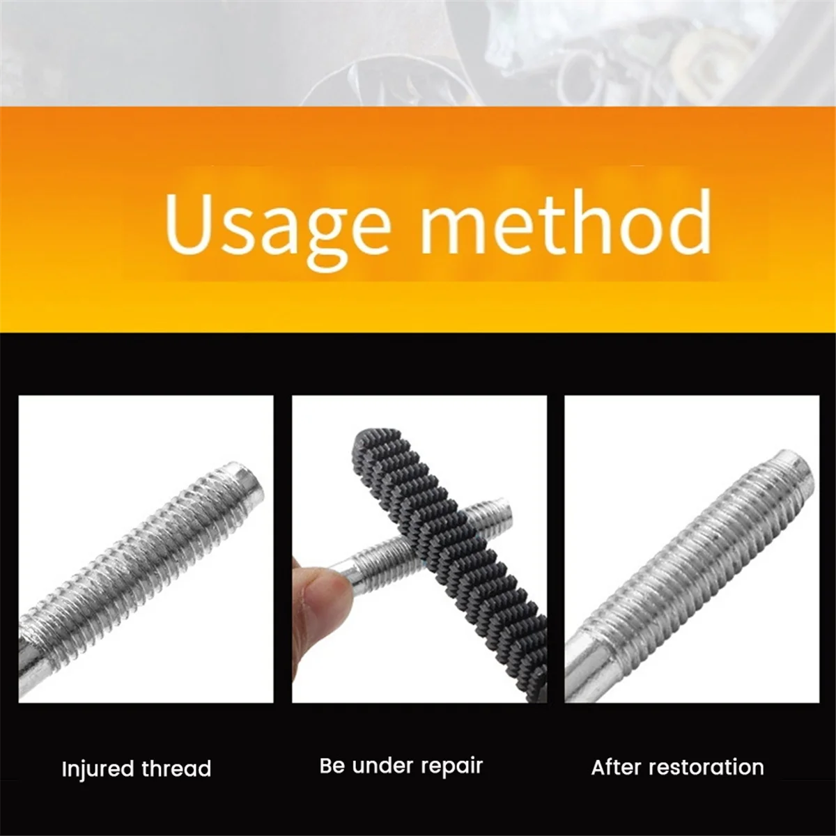 Thread Repair Restoration File for Riders Mechanics Pipe Bolt Teeth Correction Restoration SAE/UN Mini DIY Tool