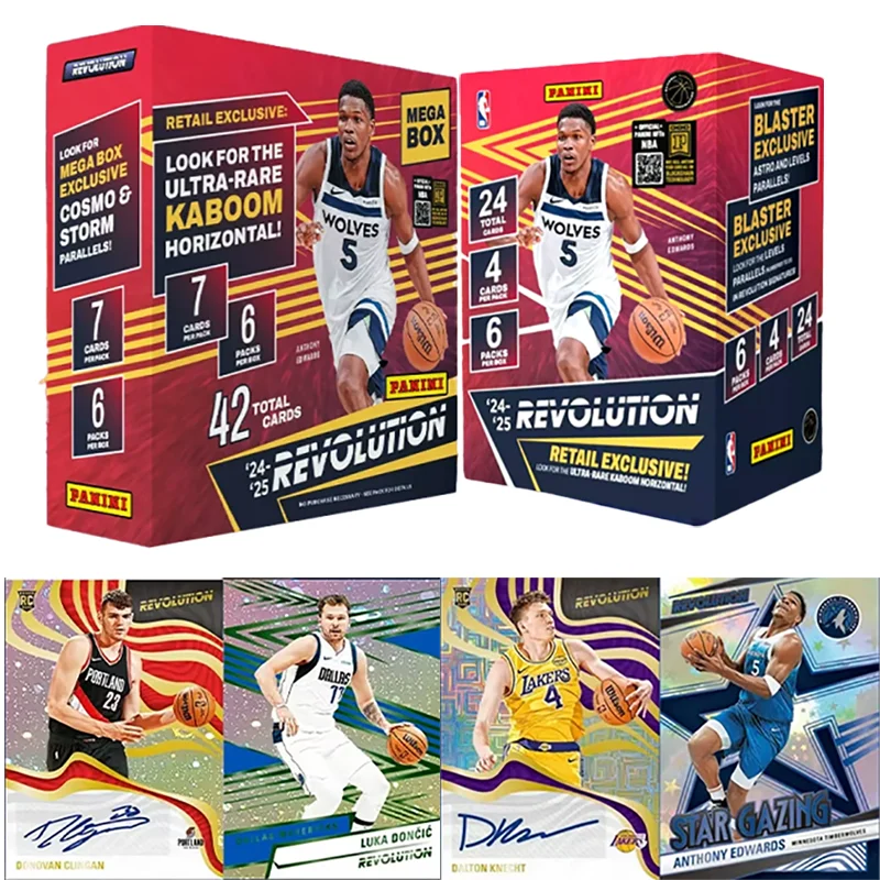 Caja de Cartas Coleccionables Oficiales de la NBA Panini Revolution Basketball Blaster 2025