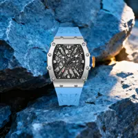 Reloj de Cuarzo para Hombre PAGANI DESIGN, Elegante, con Combinación de Colores Frescos y Brillantes, Espejo de Cristal de Zafiro Hueco, Luminoso e Impermeable