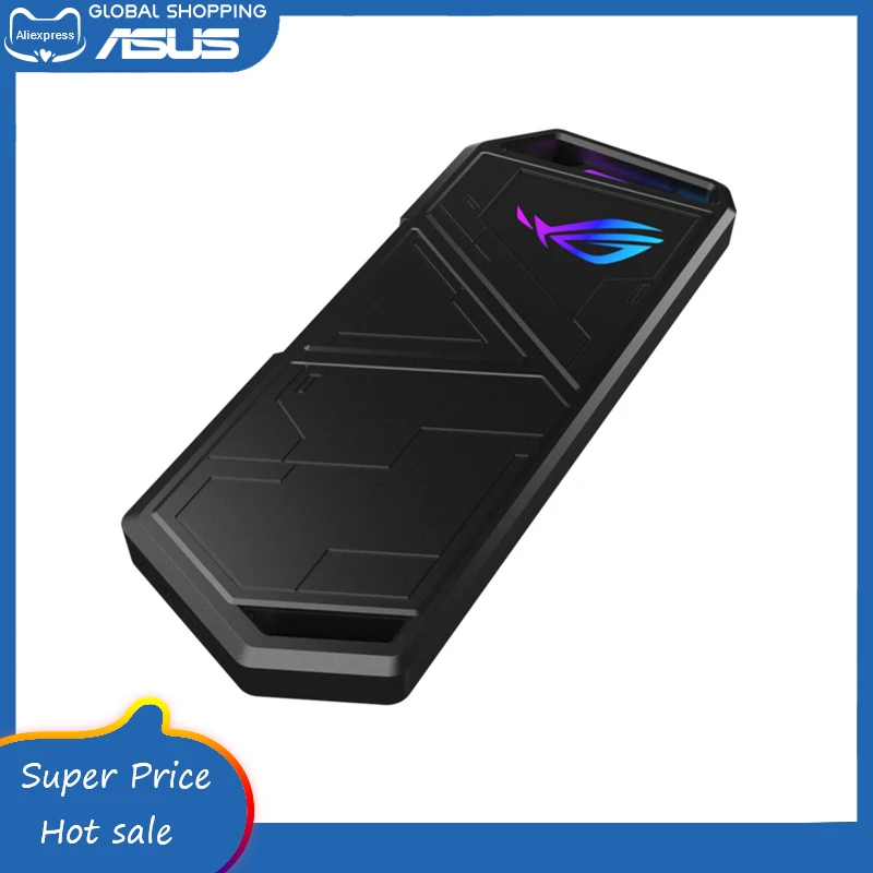 Корпус ASUS ROG Strix Arion Lite M.2 NVMe SSD | USB3.2 Gen2 Type-C 10 Гбит/с | Термопрокладки | Подходит для ключа PCIe 2280/2260/2242/2230 M B+M
