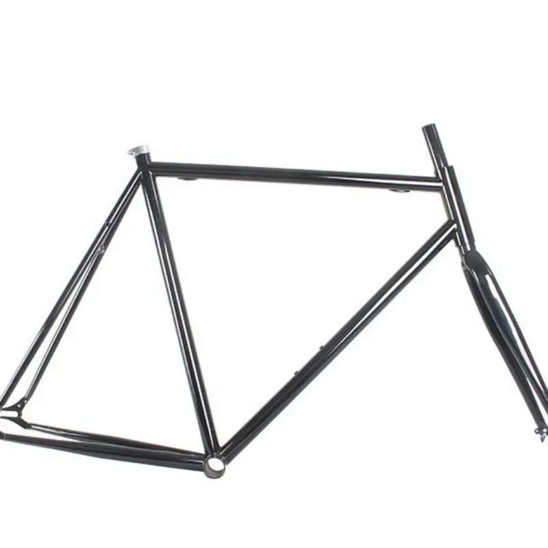 High performance 700C fixed gear track bicycle single speed frame carbon steel fork road car competition