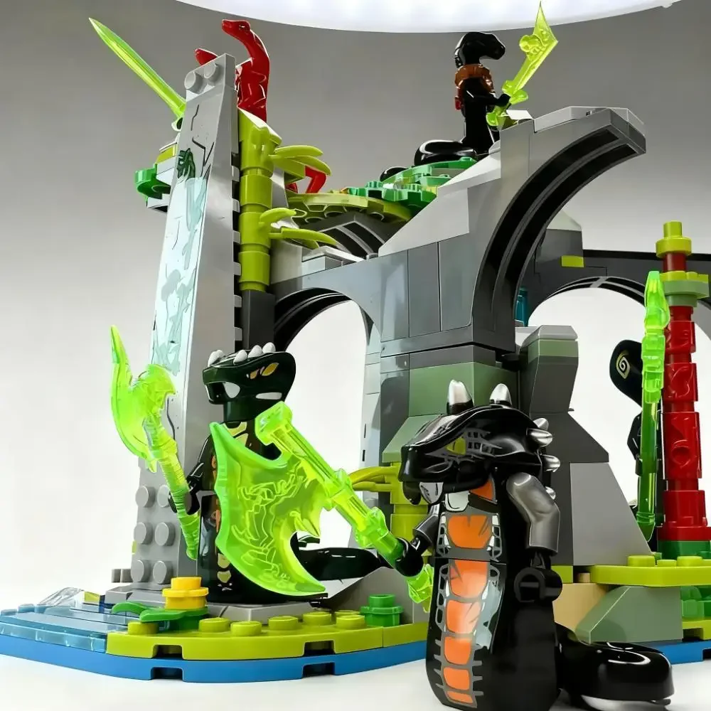 8-teiliges Basilisk-Bausteinset, Fantasy-Bösewicht, zusammenbaubare Bausteine, Lernspielzeug und Dekorationsartikel für Kinder, Geschenke – Detail 5