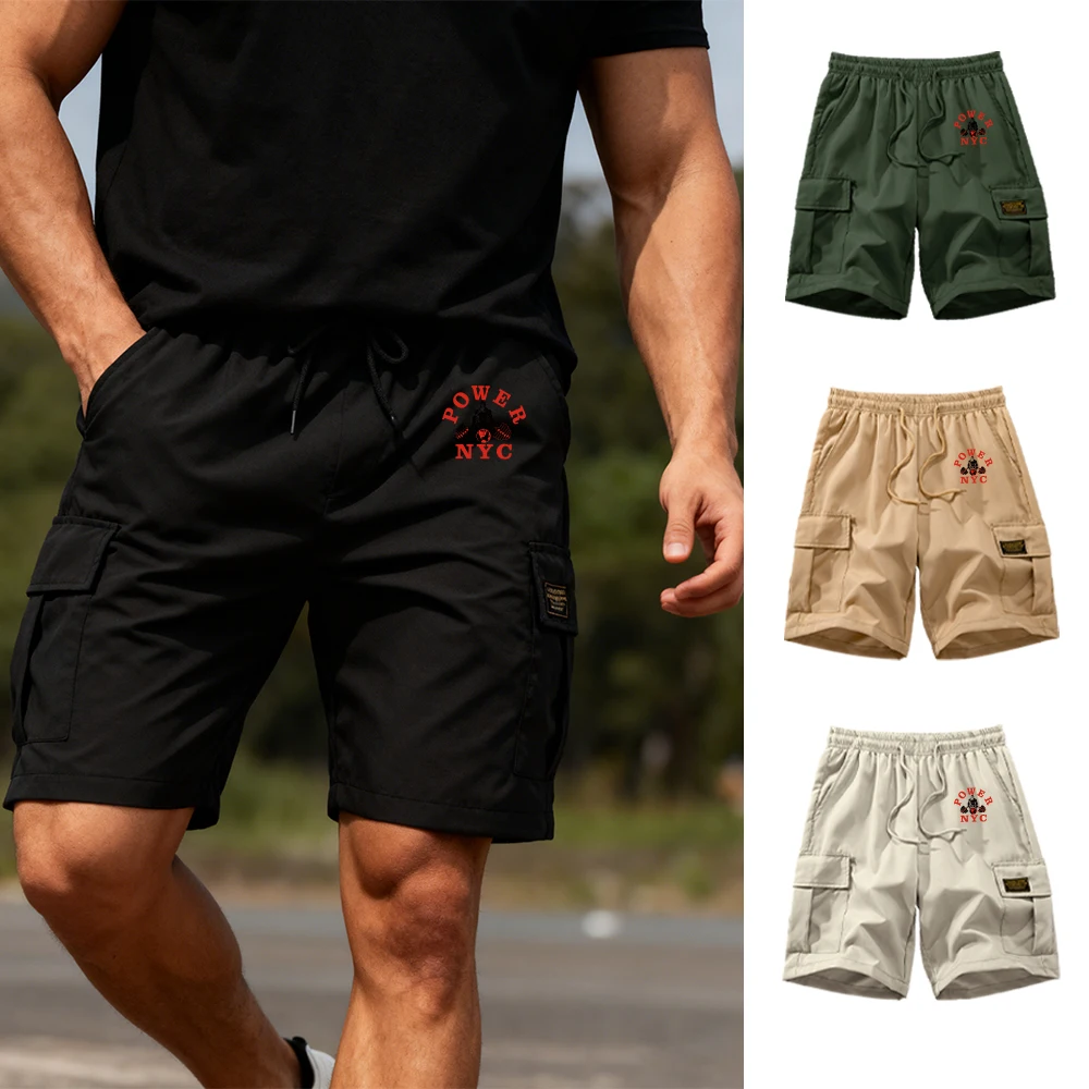 

Men's Outdoor Casual Sports Shorts Loose Fitting Cargo Shorts Summer Thin Breathable Knee Length Shorts Everyday Commute Wear