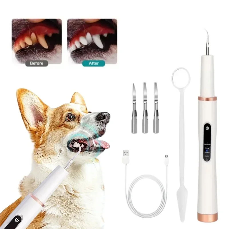 

Dog Cat Grooming Smart Dental Ultrasonic Scaler Household Tooth Stone Remover Tooth CleanerTooth Oral Cleaning Tools Kit