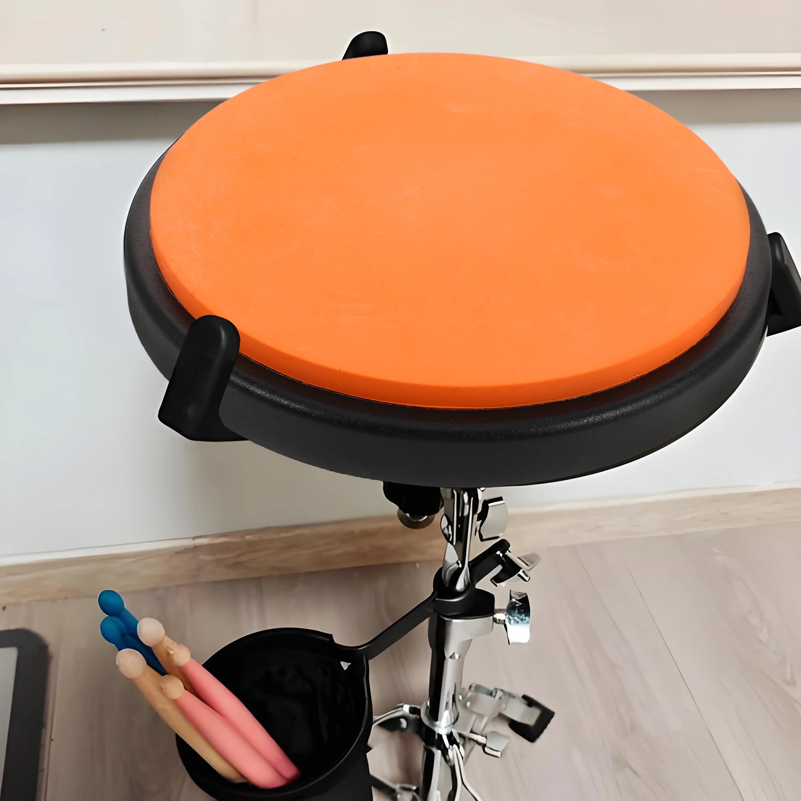 

Silent Drum Practice Pad 8 Inch Snare Quiet Drumming Portable Drum Practice Pad Set with Carry Bag for Musicians