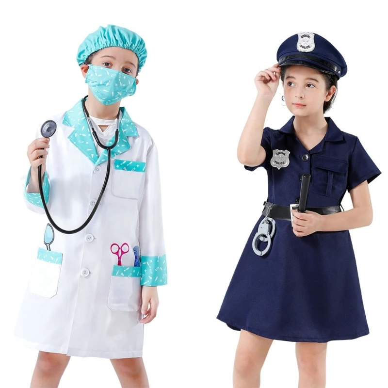 

Kid Dressing Up Costumes Dressing Up Pretend Play Set for Age 3-8, Pretend Role Accessory Role Play Theme Party Supplies