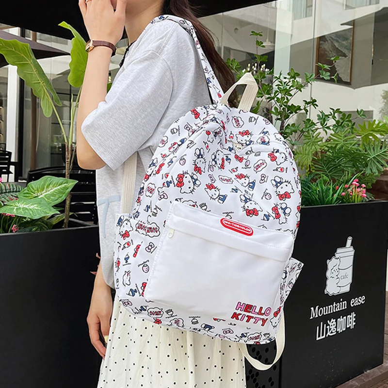 Mochila de dibujos animados Sanrio para niños, bonita mochila escolar de Hello Kitty, Pochacco para estudiantes, gran capacidad, multifuncional