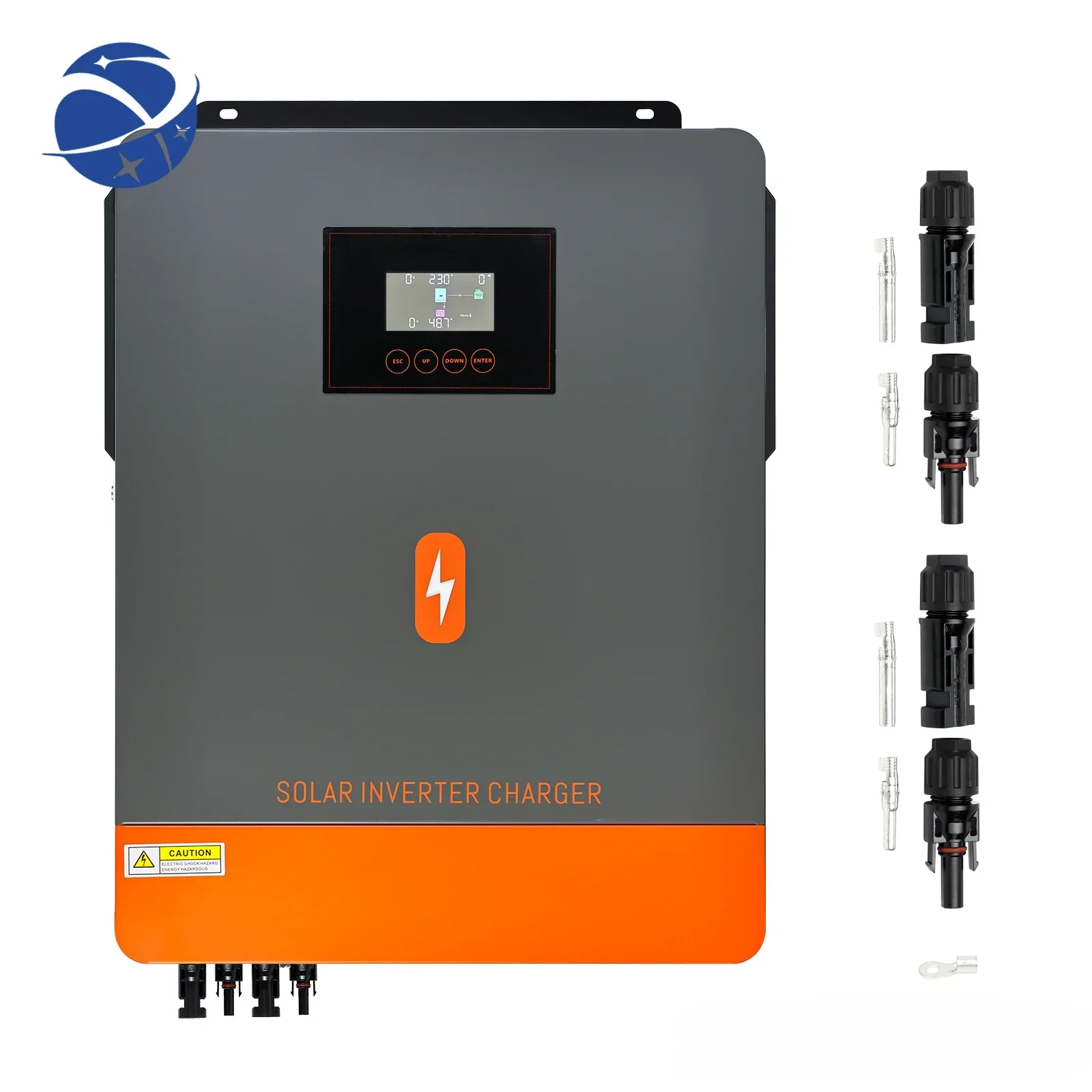 YYHC 10.2/8.2/6.2/4.2KW 48/24V Off Grid/On Grid Hybrid Solar Inverter Dual AC Output 230VAC With 160/140A MPPT Charger Controll