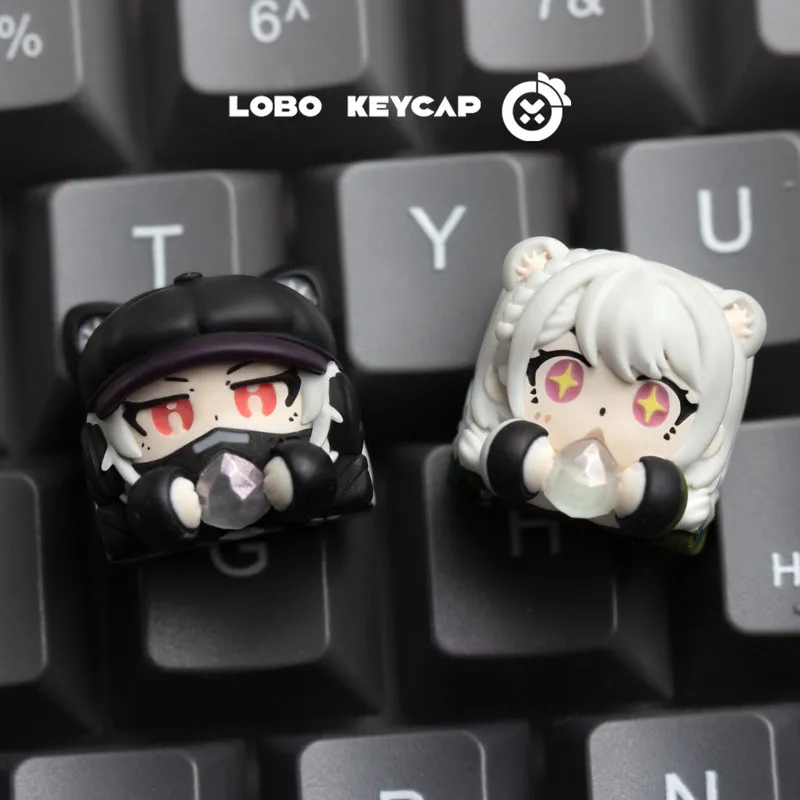 

Lobo Artisan Keycap Anime Girl Resin Mechanical Keyboard Keycap Delta Luna Mai Xiaowen Custom For Gamer Keyboard Enthusiasts