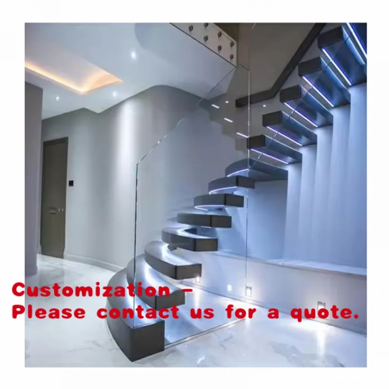 

Современные белые деревянные плавающие лестницы на заказ для интерьера, складные деревянные лестницы для подвалов и вилл
