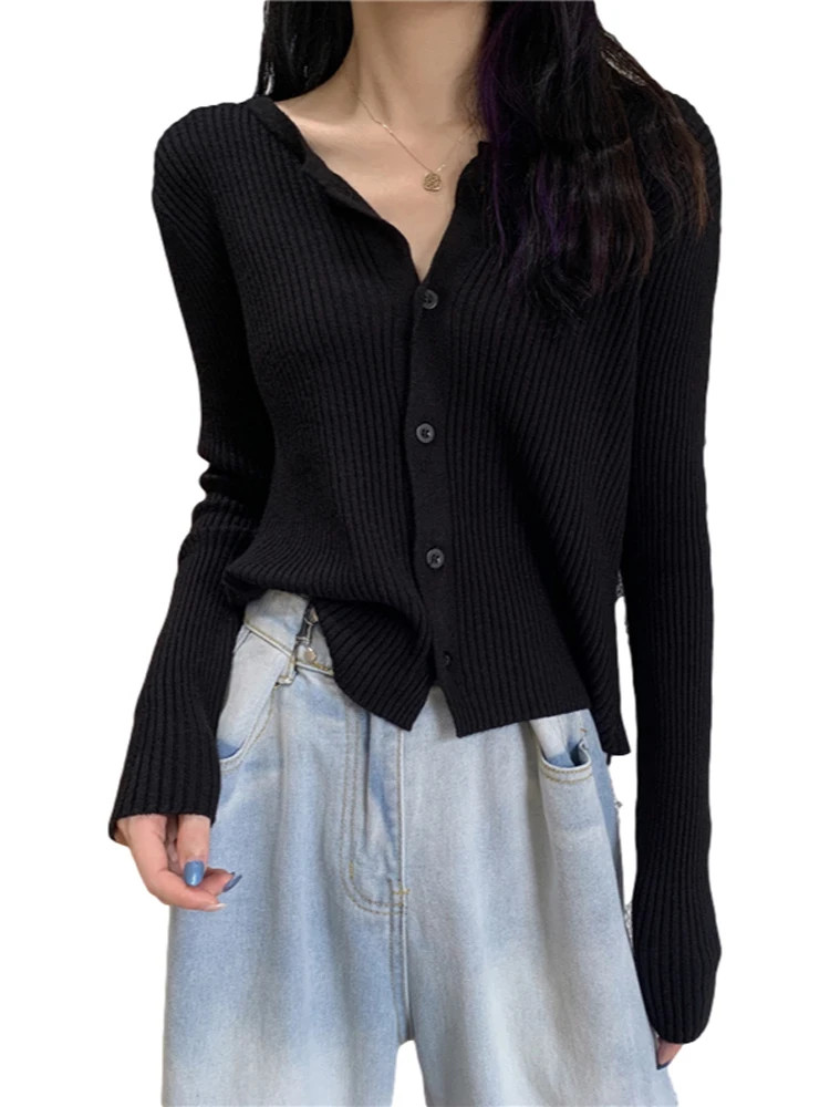 Pullover, Pullover, Strickjacken, Damen, Baumwolle, Damen, kurzärmelig, Acryl, karierter Look, normale Schule, Preppy-Uniform, akademisch, bunt