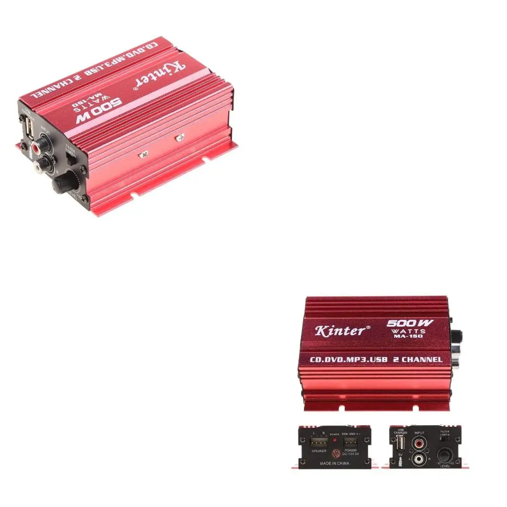 XA6H Universal Hi-Fi 36W 2 Channel Stereo Hifi Car Motorcycle Home Theater Amplifiers for Car Motorcycle