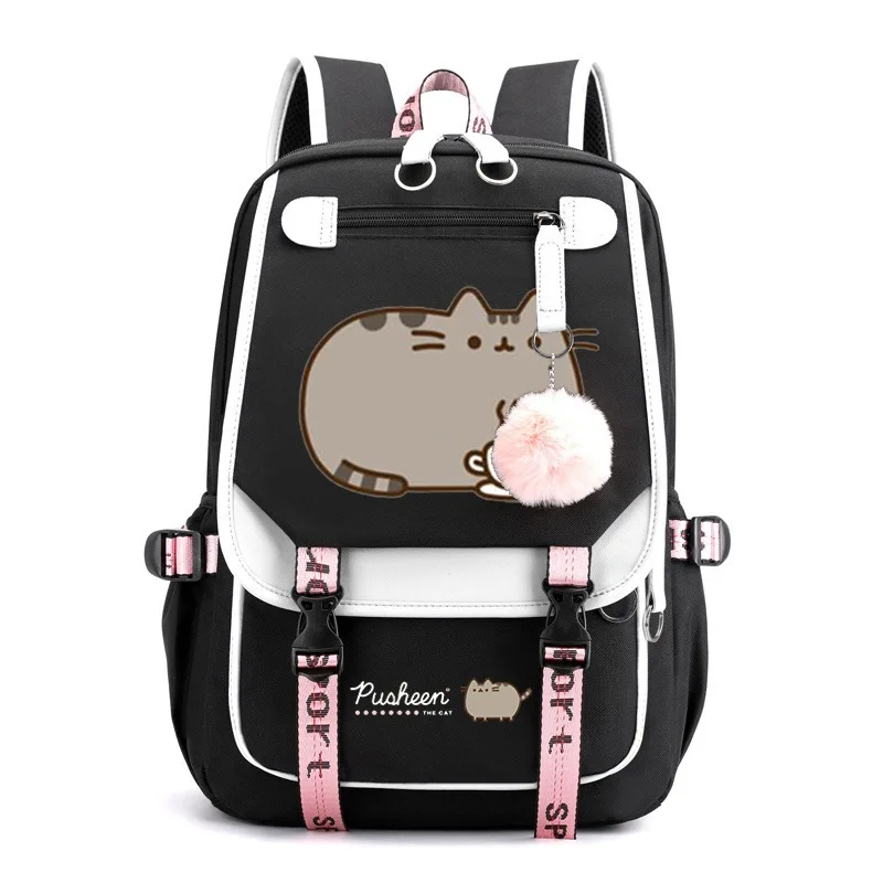 Pusheen The Cat Pattern Large Capacity Backpack Outdoor Travel Bag Computer Bag for Students Leisure Backpack Y2k Fashion Toys