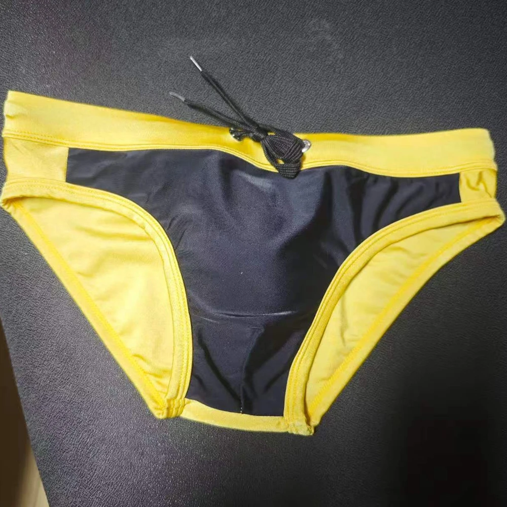 2026men's  trunks low waist cup triangle swimming trunks hot spring anti-light European and American swimsuit 10056zb