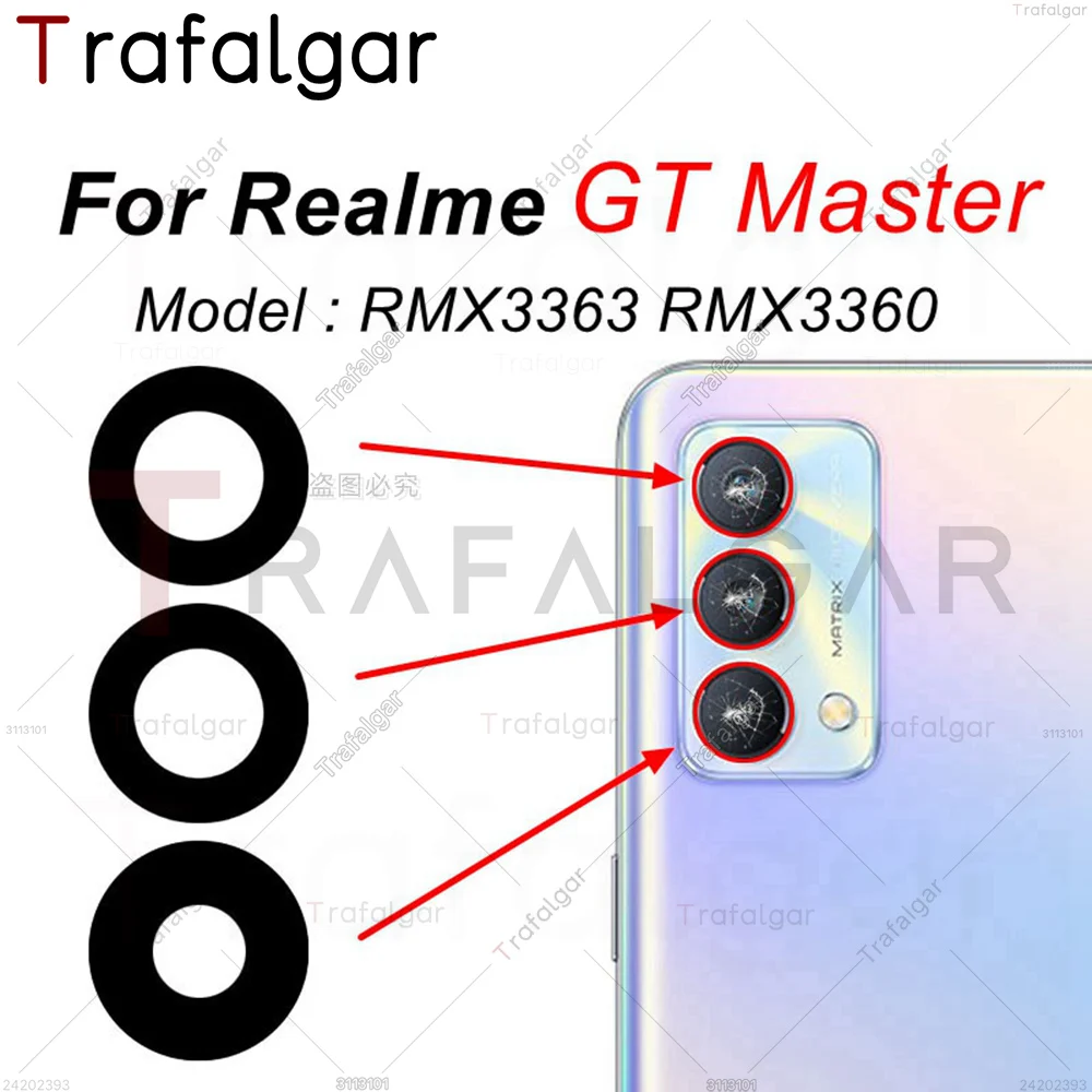 Rear Back Camera Glass Lens For Realme GT Master Edition 5G RMX3363 RMX3360 Replacement With Adhesive Sticker