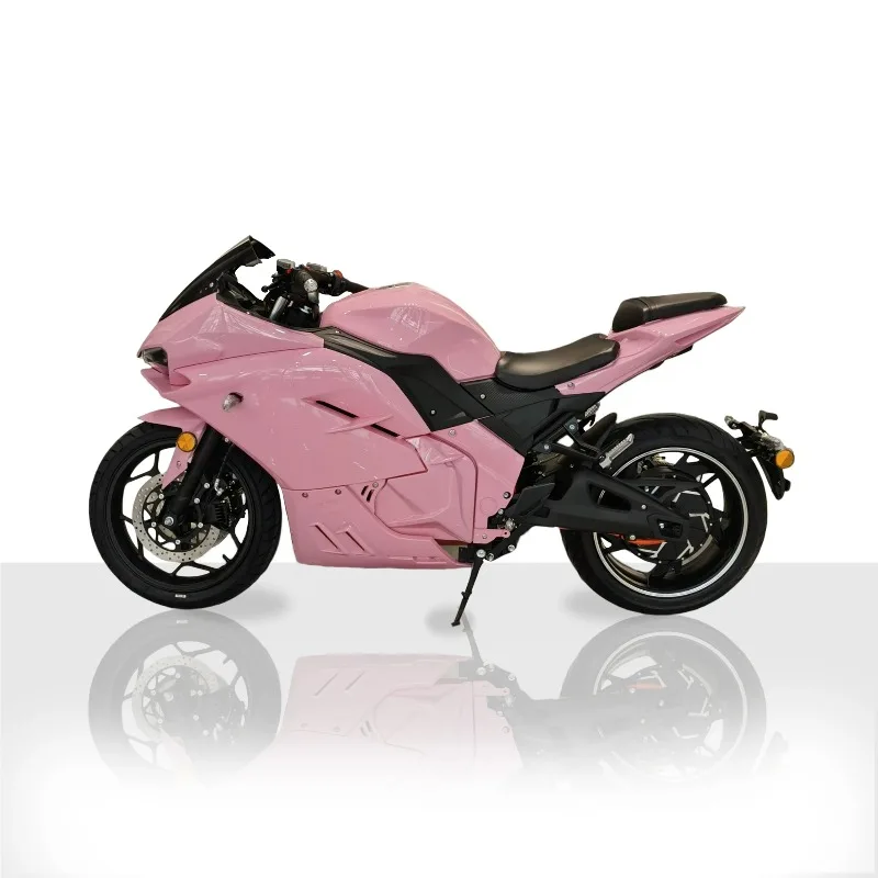 Stlf Pink Motorcycle For Women 3kw-10kw Large Wheel Power Racing Street Electric Motorcycles
