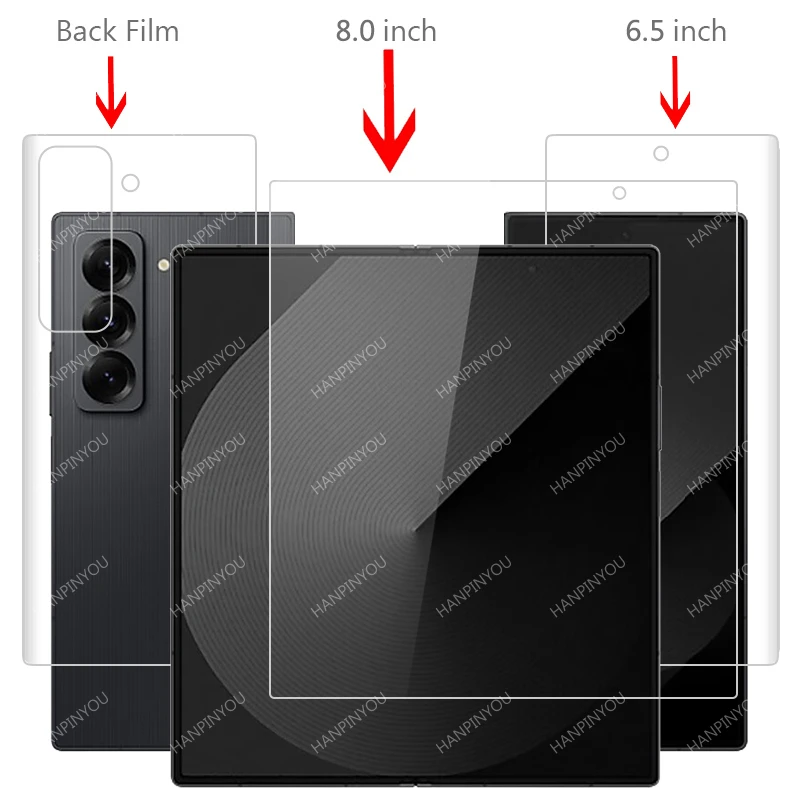 For Samsung Galaxy Z Fold Special Edition SE W25 Clear / Matte Anti-Fingerprints Hydrogel Full Cover Soft Screen Protector Film