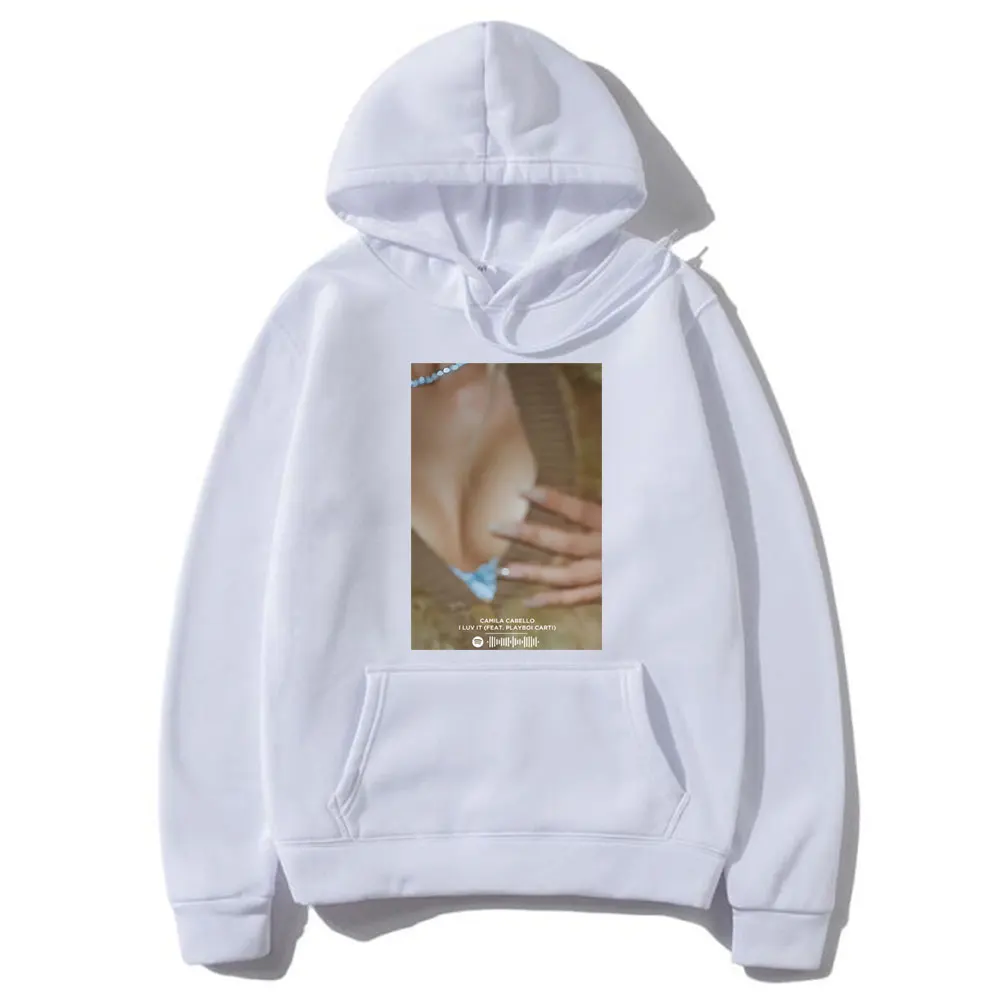 Rapper Playboi Carti & Camila Cabello I Luv It Album Cover Graphics Hoodie Men Hip Hop Fashion Sweatshirt Men's Casual Hoodies