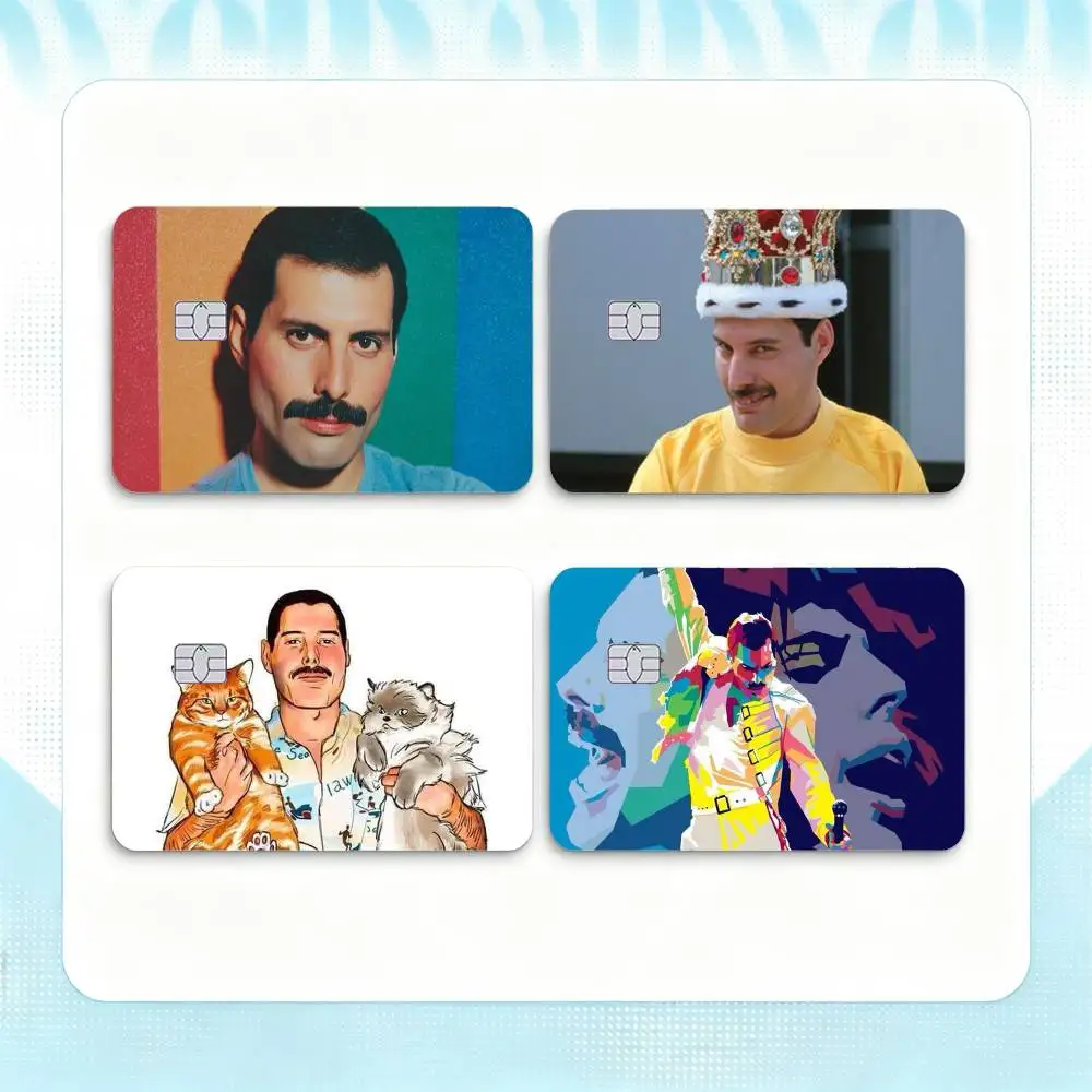 Freddie M-Mercury  Credit Card HD Stickers Small Chip Waterproof Sticker Game Card Decal Gift