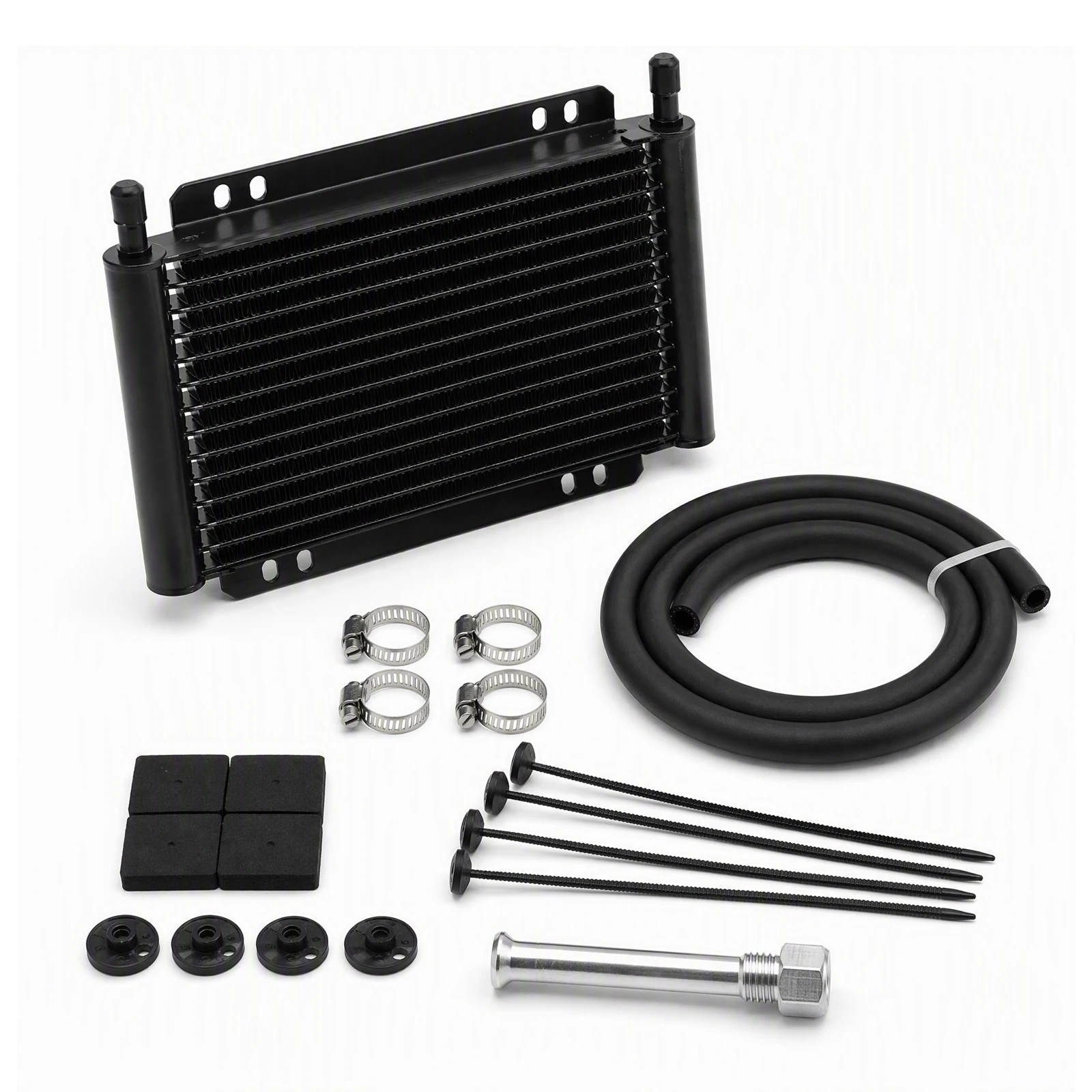 Universal Oil Cooler Aluminum Transmission 11 Rows 15 Rows 20 Rows Oil Cooler Automatic Stacked Plate Radiator Car Accessories