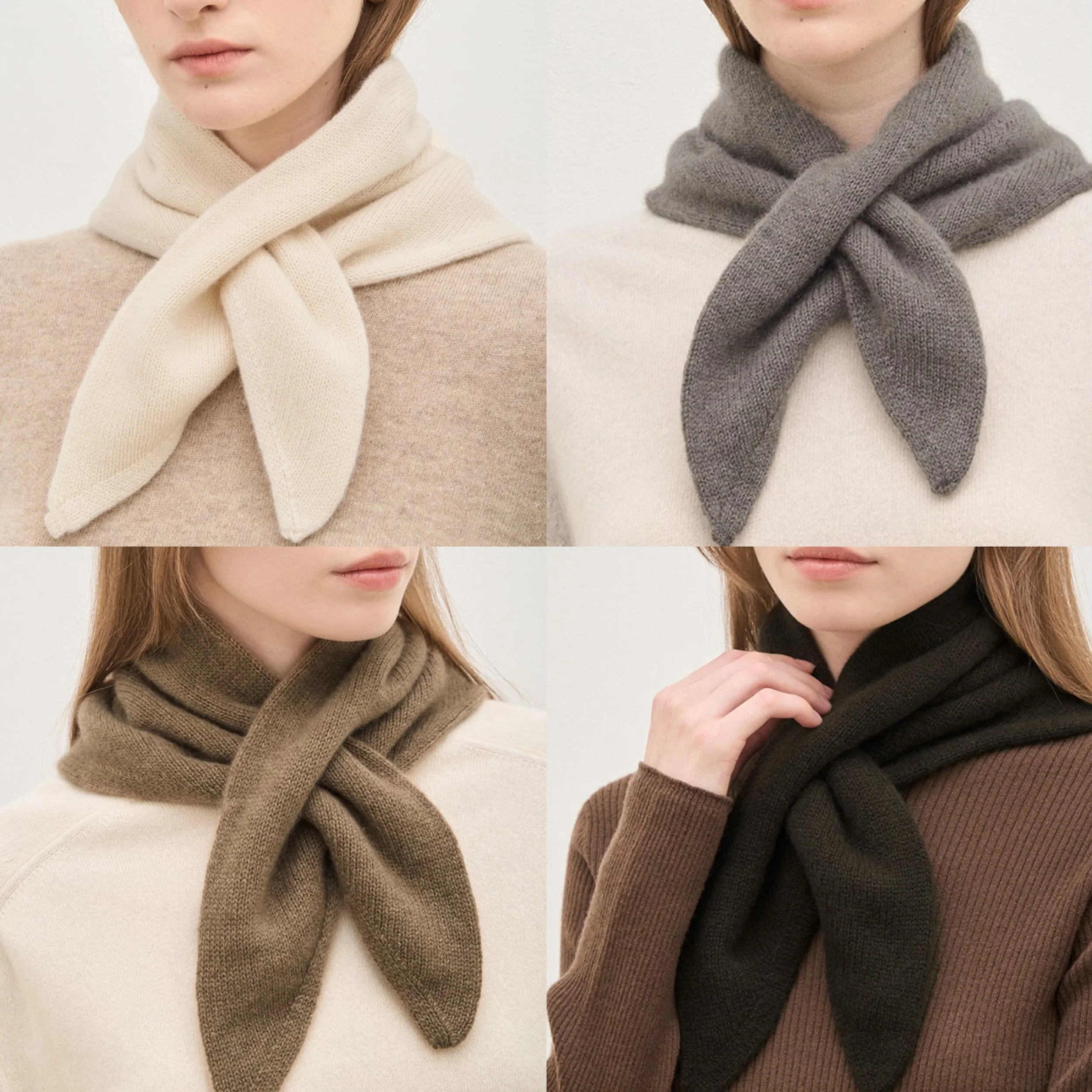 عارضة عبرت e وشاح Ne حماية لون نقي أربعة ألوان الشتاء ربيع الخريف الأوشحة الصوفية اكسسوارات Faionable #1