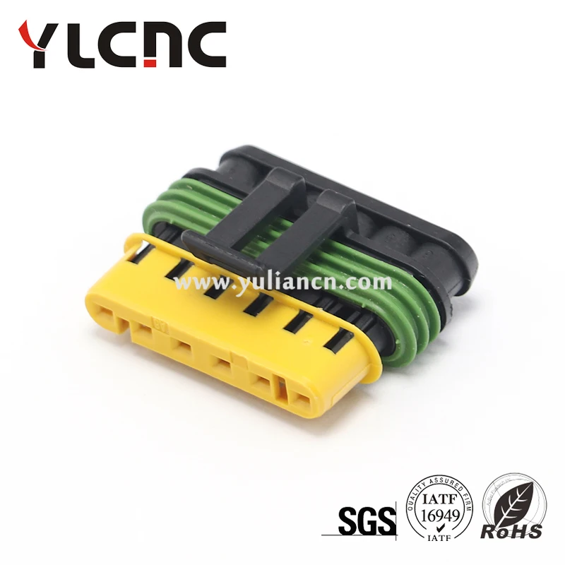 YLCNC factory direct sales 1Set 6Pin Automotive Engine Cooling System Connector Wiring Harness Plug 15344031