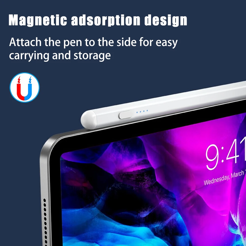 For Apple Pencil With Palm Rejection Magnetic Suction For iPad Pencil 2022 2021 2020 2018 Pro Air Mini 6 Ipad Accessories Stylus