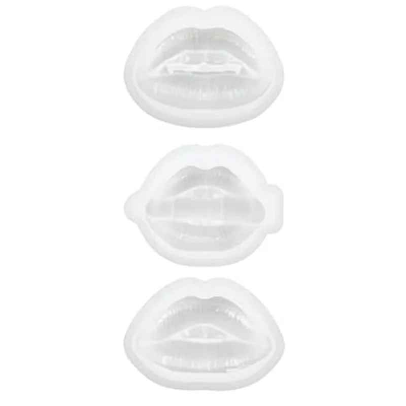 Molds 3 Pcs Lips Resin Mold 3D Phone Holder Phone Stand Molds Resin Art Molds Ornament Silicone UV Epoxy Casting MoldsA