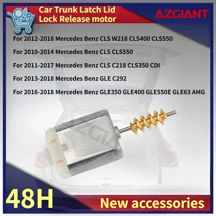 Azgiant DC 12V Car Trunk Latch Lid Lock Release Motor Worm Gear For Mercedes Benz CLS/GLE Brand New Auto Parts Tools DIY