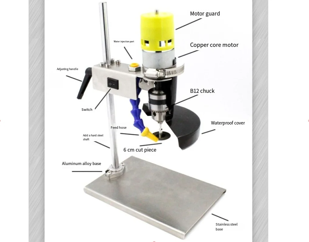 Wine bottle cutting machine desktop electric glass ceramic bottle cutting machine multifunctional polishing drilling machine