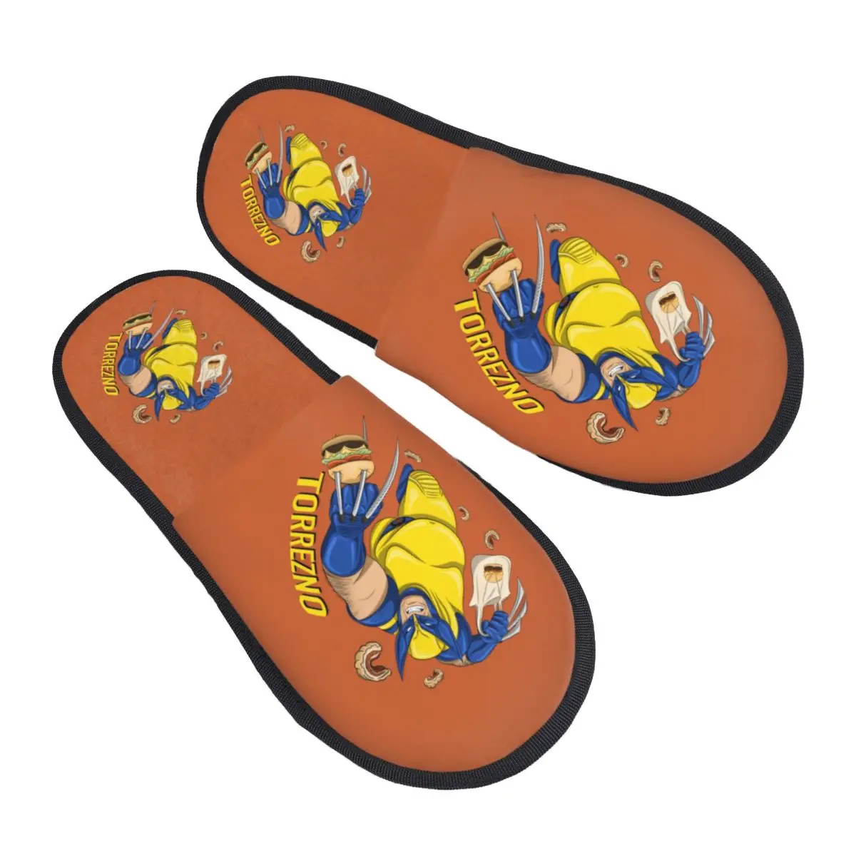 

Изготовленные на заказ тапочки из пены с эффектом памяти Росомаха, женские мягкие теплые домашние тапочки со стальными когтями