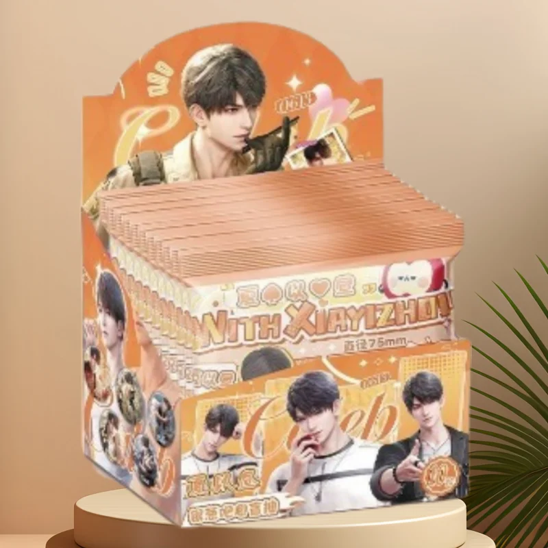 Love and Deep Space Sylus Caleb Bar Corner Box Hochwertige Cartoon-Figur-Peripheriegeräte 75 mm Weißblech-Brosche Blind Draw-Abzeichen