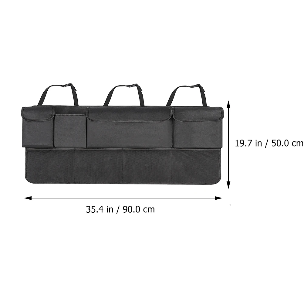 

1pc Car Seat Storage Bag Durable Polyester Hanging Organizer Large Capacity Back Seat Pouch Easy Install Auto Accessories