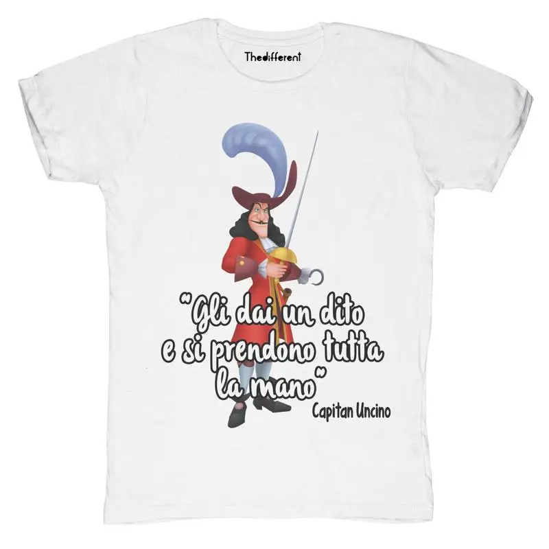New T-Shirt Fiammata Uomo Cit. Captain Hook Gift Idea